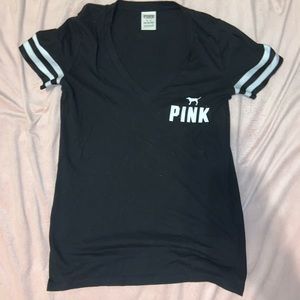 Victoria’s Secret pink V-neck T-shirt